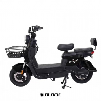 Front Disc Brake Electric Bike Dual Suspension Vacuum Tires 2 Wheels Mobility Scooter Passenger Seat Backrest Moped for Adults