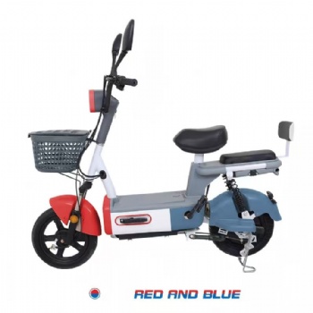 High Capacity Front Basket Food Delivery Electric Motorcycle Eco Friendly Two Passengers Urban Moped Bike Hub Motor Scooter