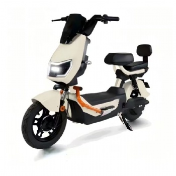 Off-Road Style Army Green Electric Bicycle 48V E-Bike Sports City Moped Scooter with Orange Bumper Skeleton and Passenger Backrest Adult Electric Bike