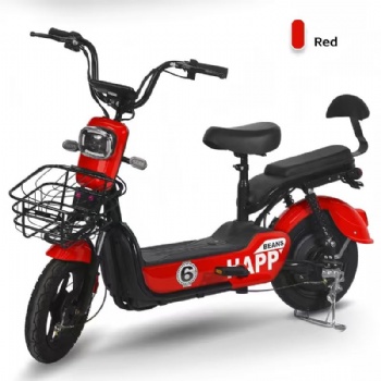 Pedal Assisted Electric Bike Rear Suspension Puncture Resistant Tires Two Seats Mobility Scooter with Turn Signals for Commuting